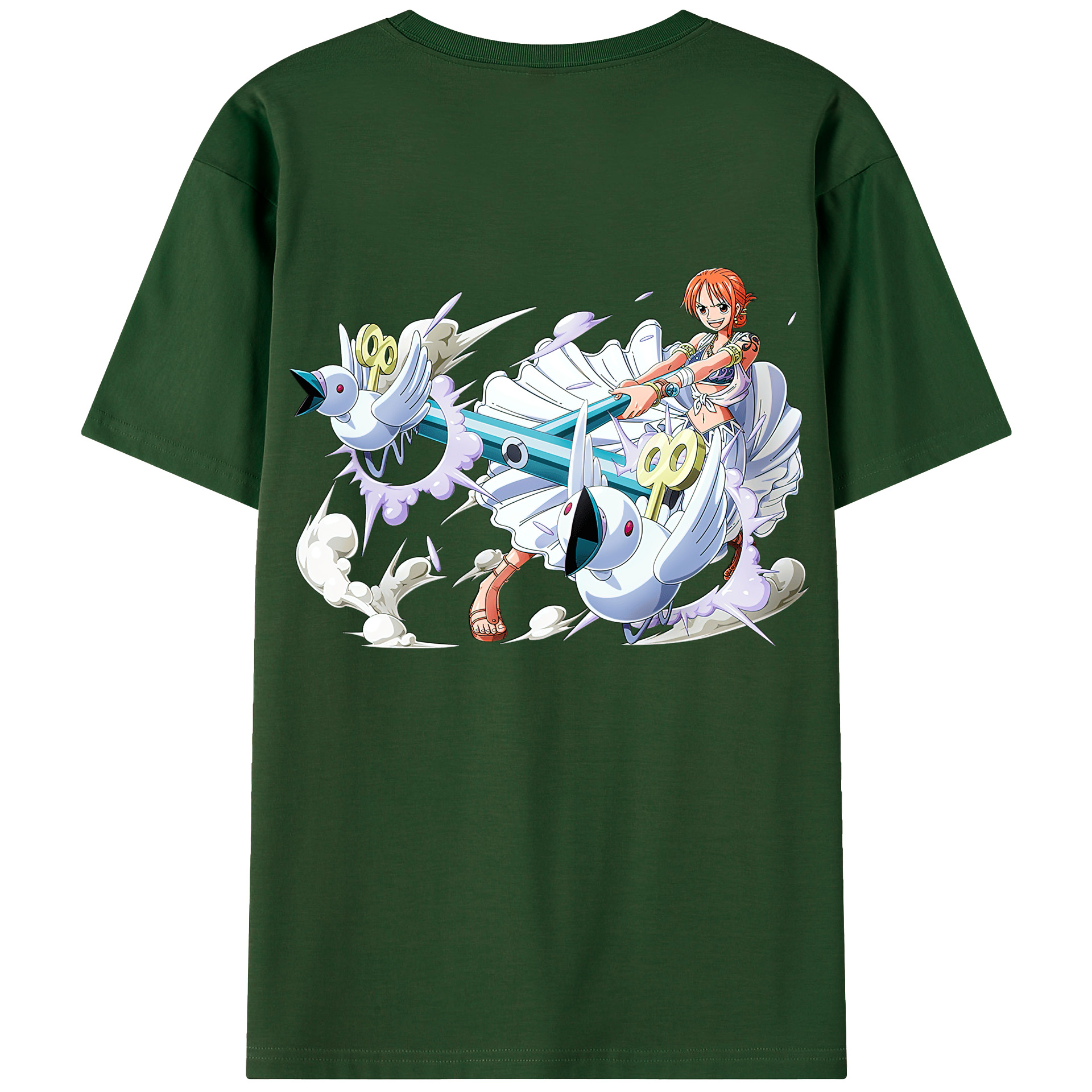 ワンピース ナミ ONE PIECE Nami 綿100％半袖Tシャツ（背面プリント）